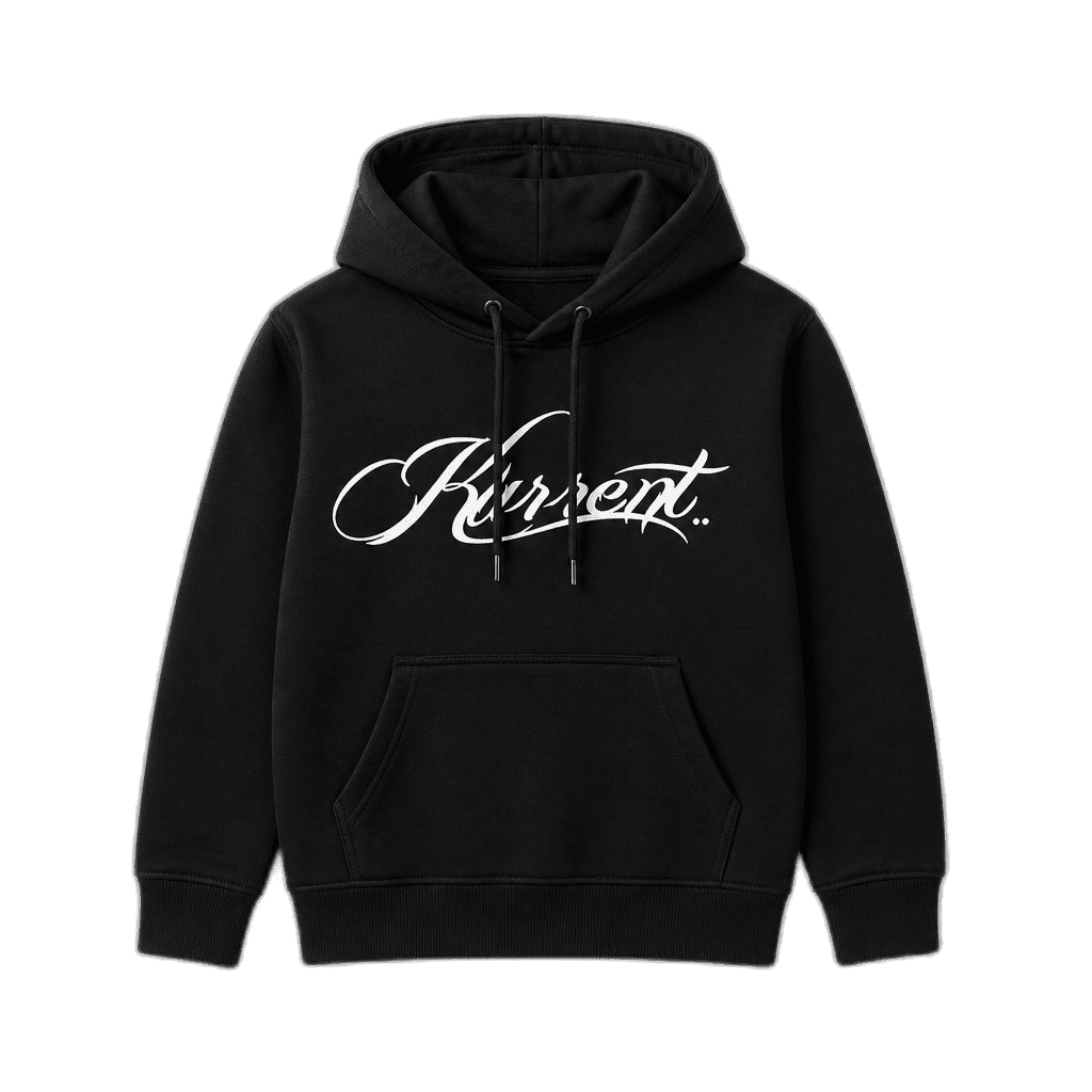 Kurrent kids hoodie with script chest print